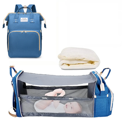 3-in-1 Travel Diaper Bag & Changing Bed