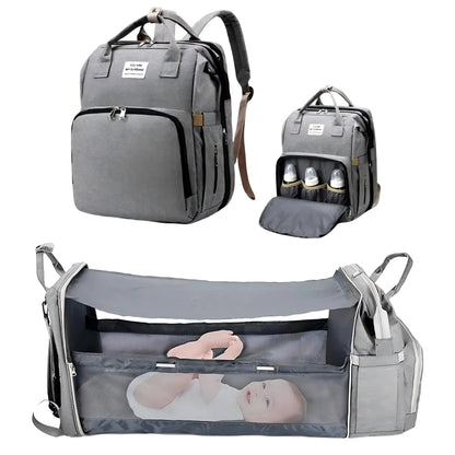 3-in-1 Travel Diaper Bag & Changing Bed