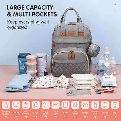 3-in-1 Travel Diaper Bag & Changing Bed