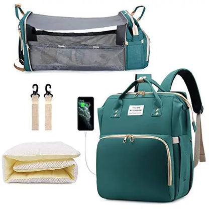 3-in-1 Travel Diaper Bag & Changing Bed