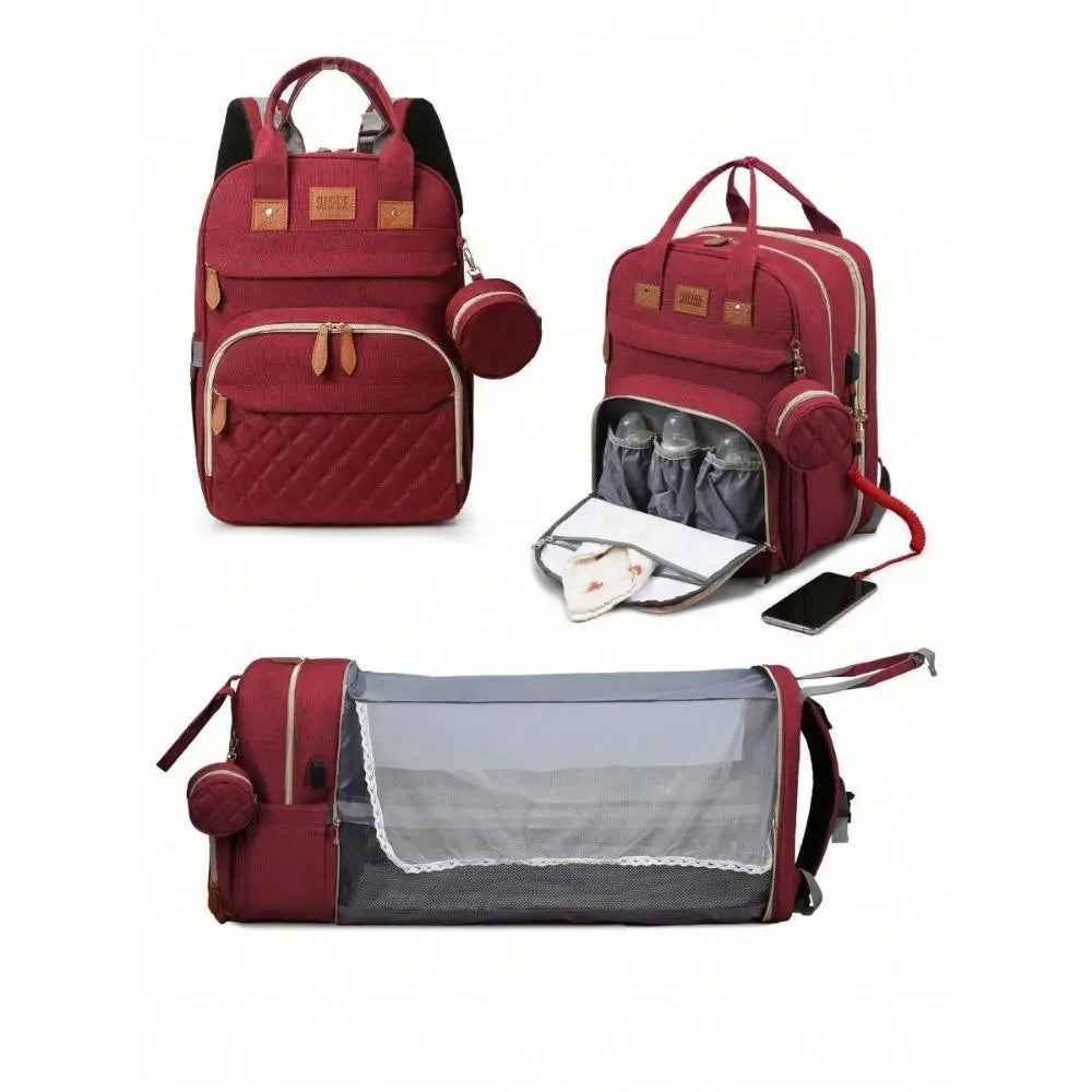 3-in-1 Travel Diaper Bag & Changing Bed